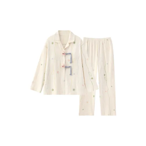 Sleeping Beauty Pajama Set Women's Ivory
