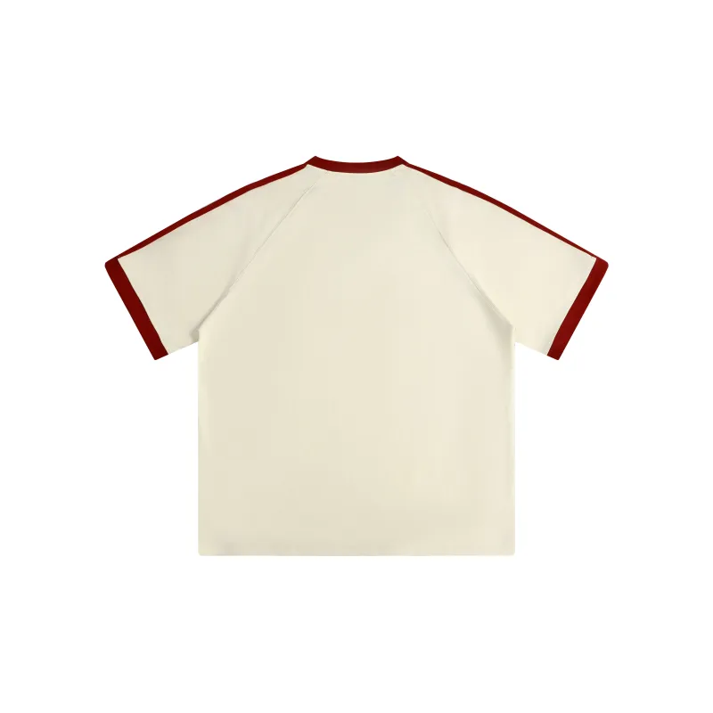 REDU T-Shirt Unisex White & Black Stripes-17