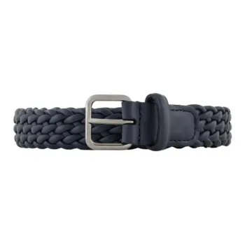 AMANI Cow Leather Belts Men's Blue Width 2.5cm