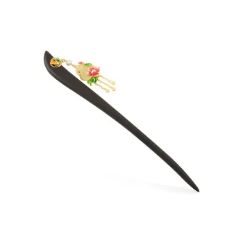 XIAOLIUJADE Hairpins Pale Greenish White Jade Women's
