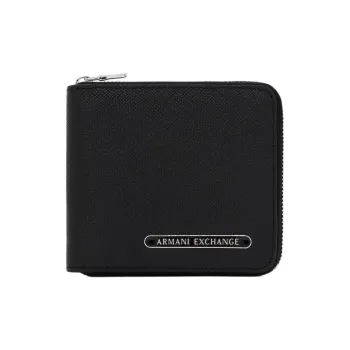 ARMANI EXCHANGEAE Cow Leather Clutch Wallet Men's Black