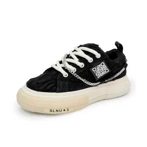 SLNU 3 Slip Resistant Abrasion Resistant Coverage Height Increasing Support Low Top Canvas Shoes Men's