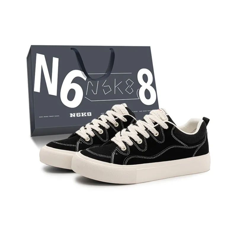 N6K8 Anti Slip Wear Resistant Low Top Skateboard Shoes Men's-15