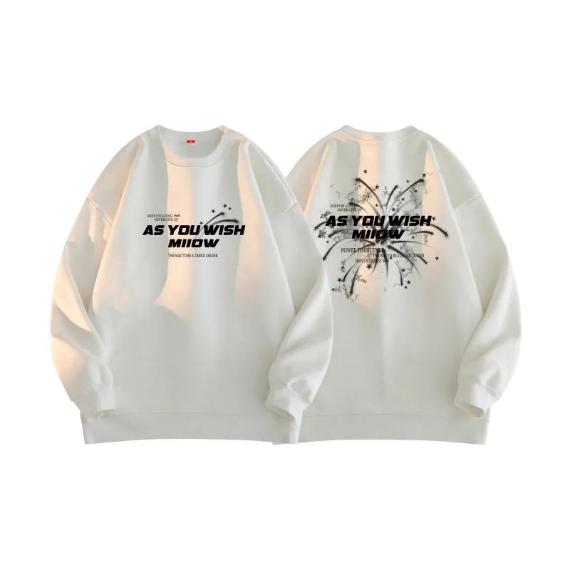 MIIOW Trend Party Series Sweatshirt Unisex Black-4