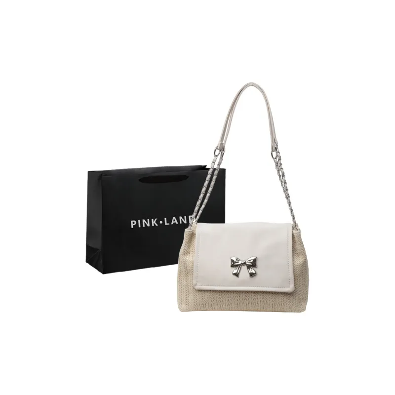 PINK·LAND Straw Woven Shoulder Bag Regular Women's Multicolor-6