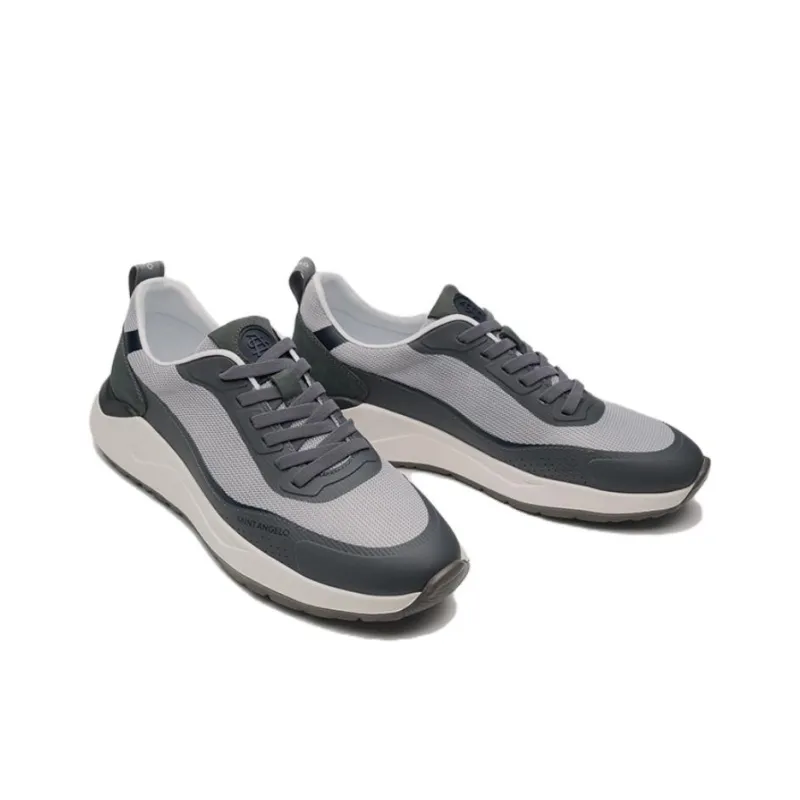 SAINT ANGELO Low Top Casual Shoes Men's Gray Blue-2
