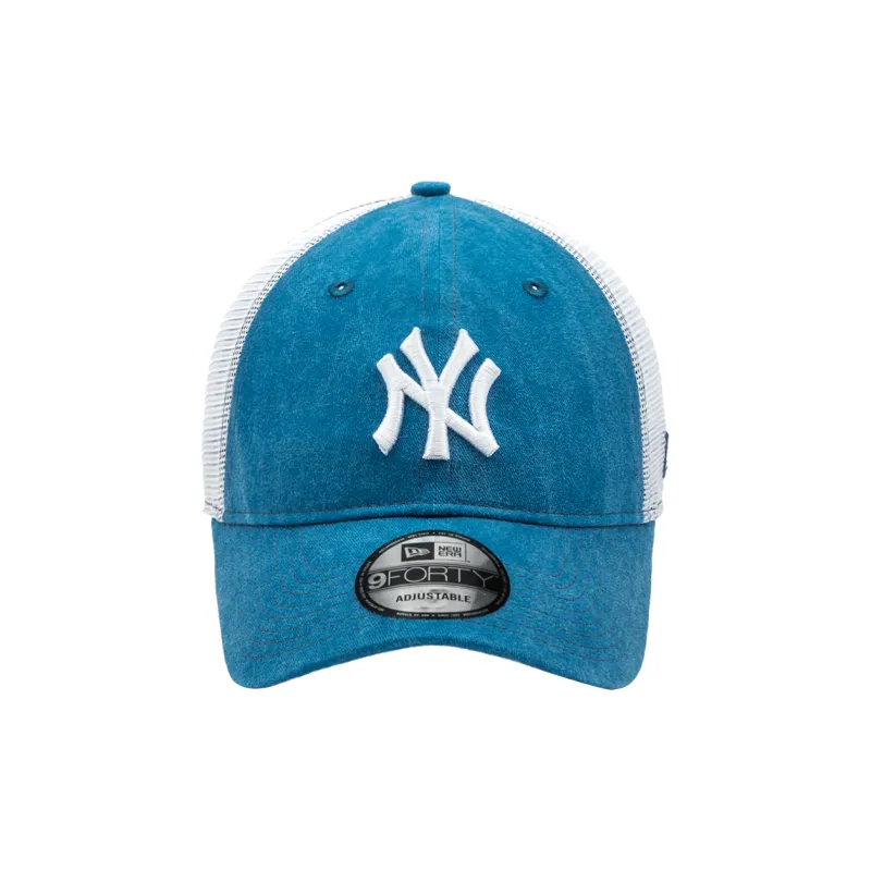 New Era Polyester Baseball Caps Unisex Blue/White-1