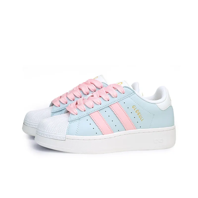 GLO BULL Anti-Slip And Wear-Resistant Breathable Low-Top Skateboard Shoes Women's Bamboo Moon Blue-2