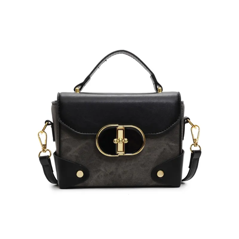 Yalu PU Shoulder Bag, Crossbody Bag, Handbag Regular Women's Black/Ecru/Blue/Coffee-1