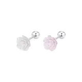 [Best-Selling 1 Pair]Cherry Blossom Pastel Pink+White Glitter
