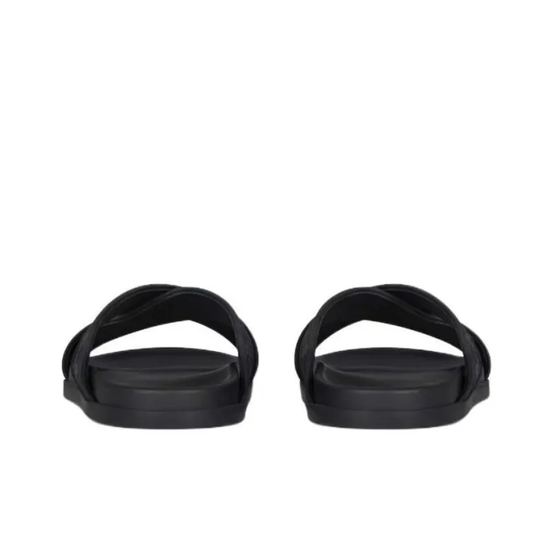 Givenchy G Plage Slide Slippers Men's Black-4