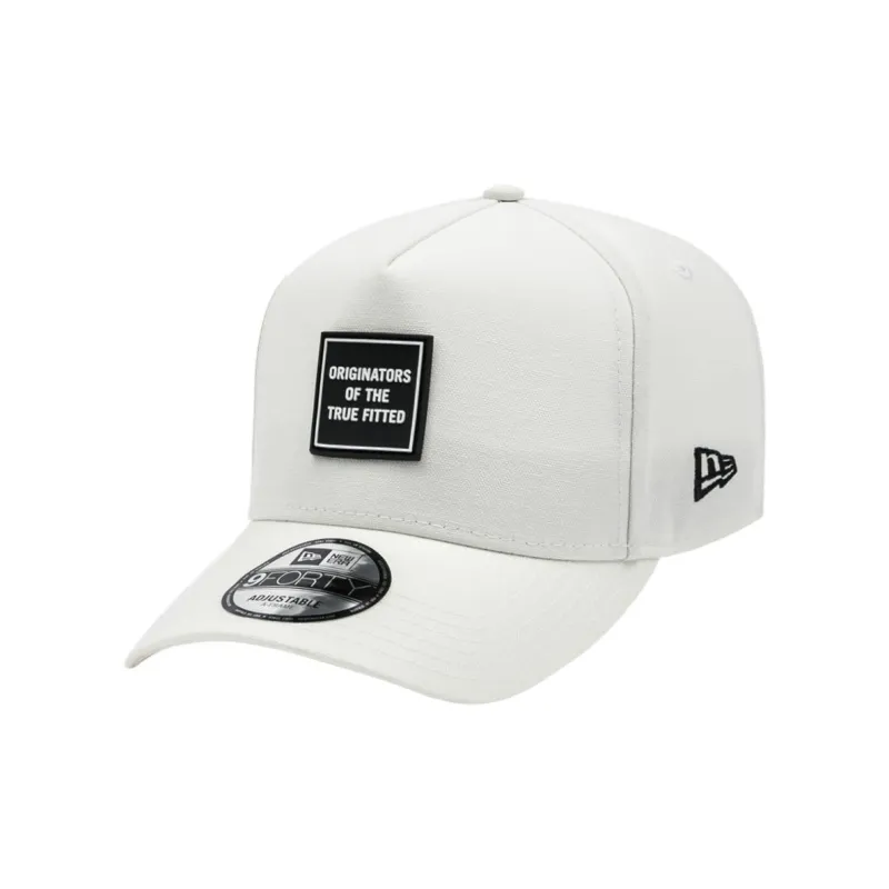 New Era Cotton, Rubber Baseball Caps Unisex White-0