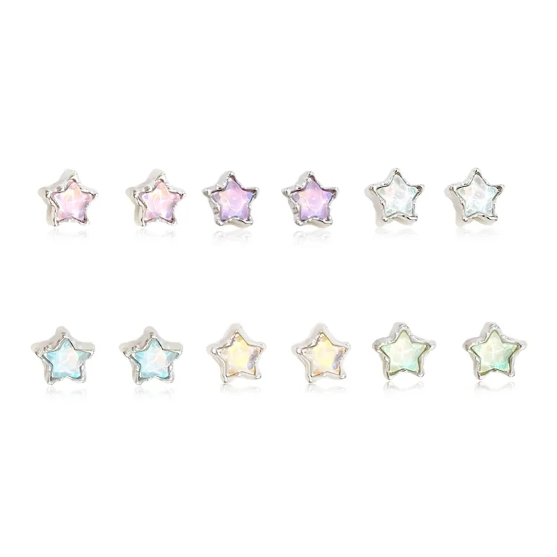 Shiban Alloy Stud Earrings Women's-8