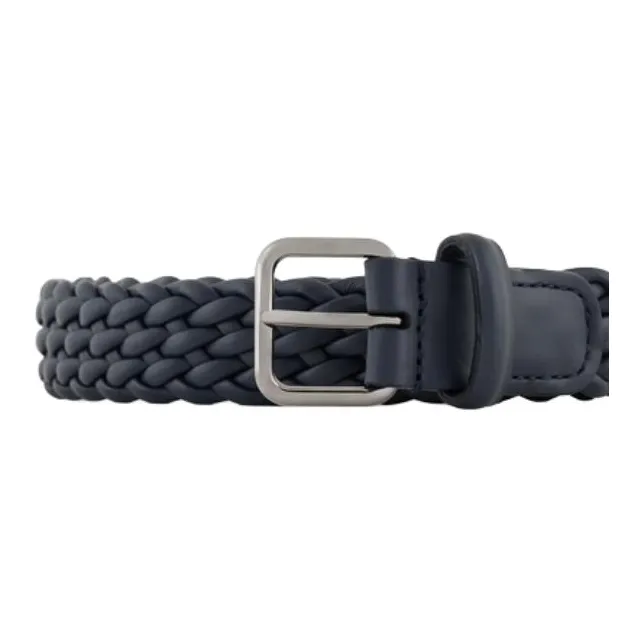 AMANI Cow Leather Belts Men's Blue Width 2.5cm-2
