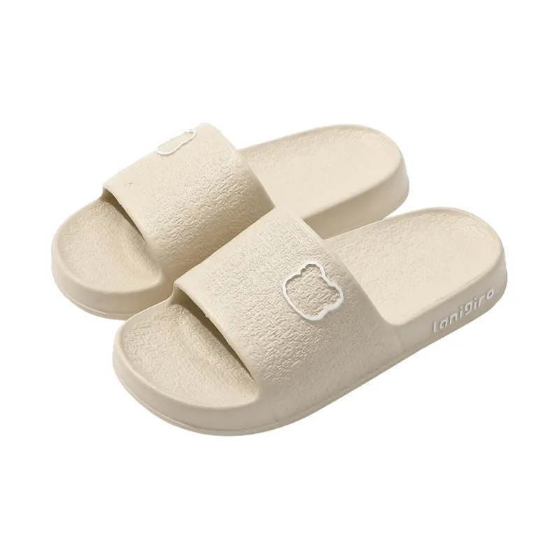 Foot Recreation Painted Bear Slippers Summer Indoor Home Bathroom Slip Resistant EVA Sandals Unisex-0