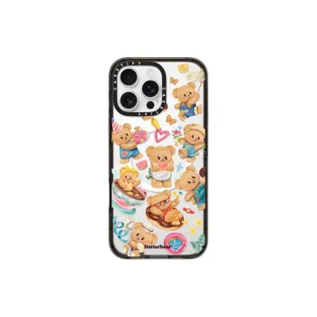 CASETIFY TPU Material Butter Bear Phone Cases Compatibility IPhone 16 Pro Cute Style