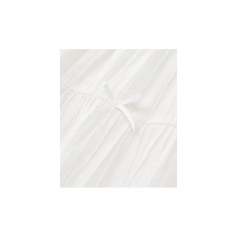 Love To Serve Casual Long Skirt Women's White-2