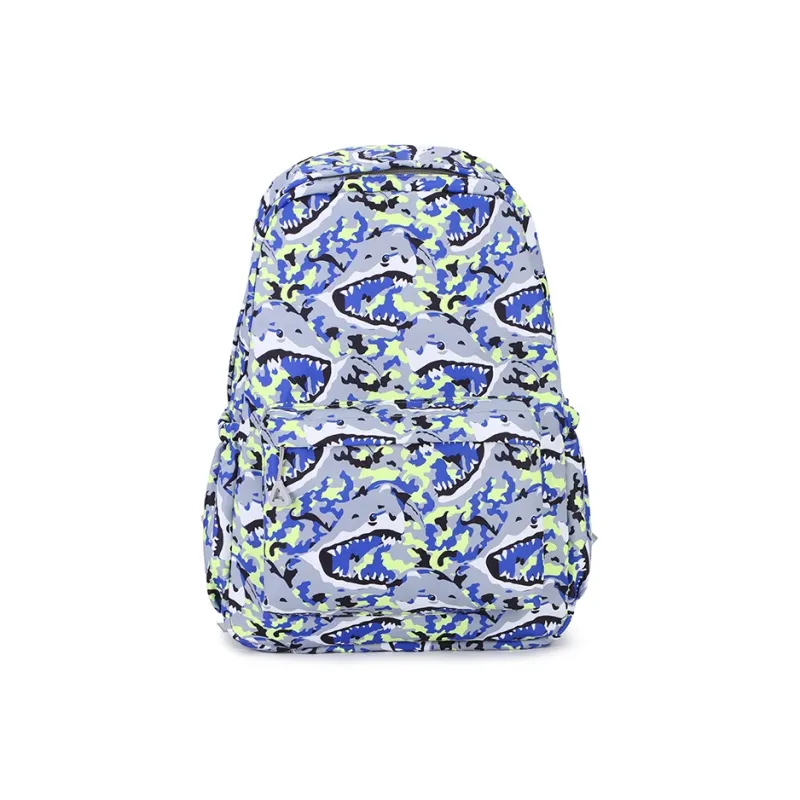 BUBM Nylon Backpack Regular Unisex Sky Blue/Navy Blue/Gray/Purple/Green-10