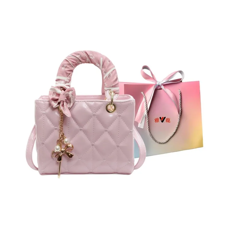 Yalu PU Shoulder Bag, Crossbody Bag, Handbag Regular Women's Black/Ecru/Pink/Burgundy-14