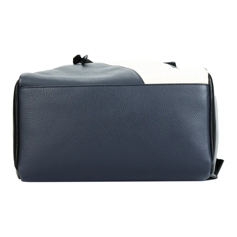 BALLY Grain Calfskin Backpack Men's Midnight Blue-3