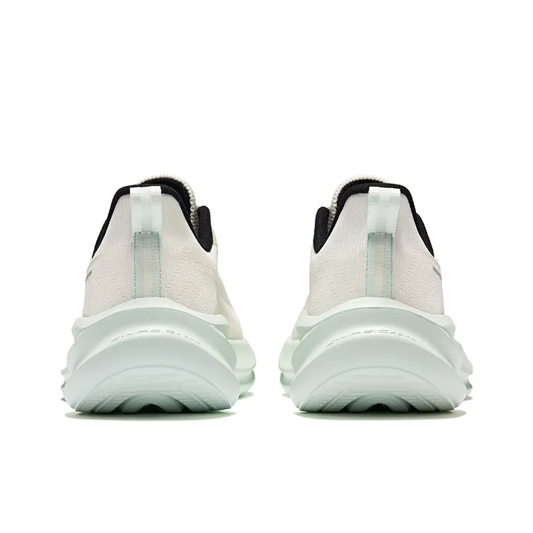 Erke Cushioning Breathable Lightweight Low-Top Training Running Shoes Men's Microcrystal White Purified Water-3
