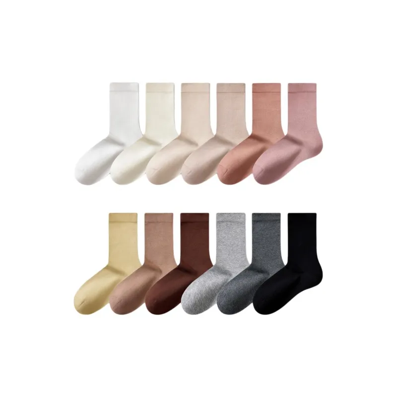 Temooues Mid-Calf Socks Women's Combo Set-31