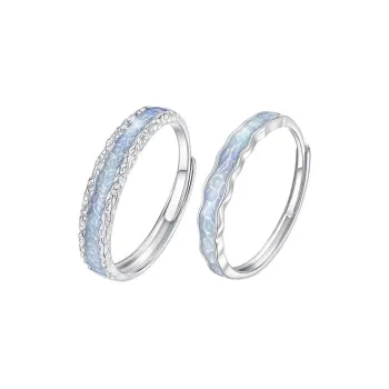 Heart Grass S925 Silver Rings Unisex