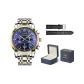 Steel Band Blue Dial