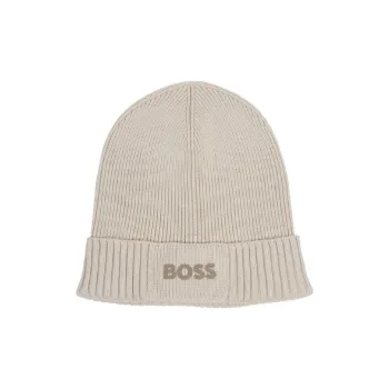HUGO BOSS Rubberised logo Beanie