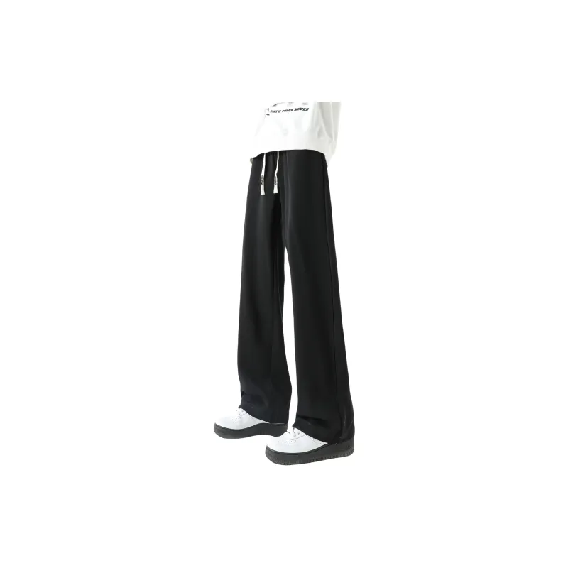 FAKE VINTAGE Knitted Sports Pants Unisex Dark Gray-5