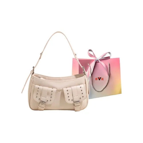 Yalu PU Shoulder Bag Regular Women's Pink/White/Coffee/Black/Red/Khaki