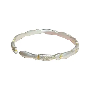 U state 999 Fine Silver Bangles Unisex