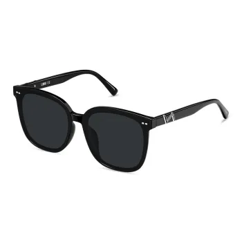 LOHO Plate Frame TR/Memory Plastic Square Sunglasses Unisex