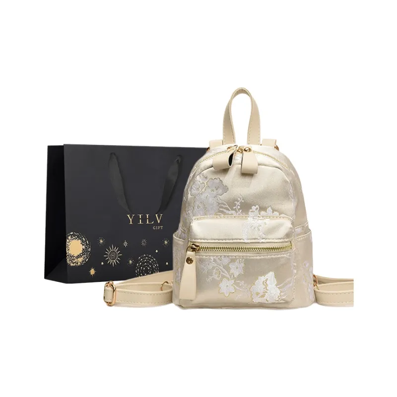 Yi Brigade PU Backpack Regular Women's Pink/White-4