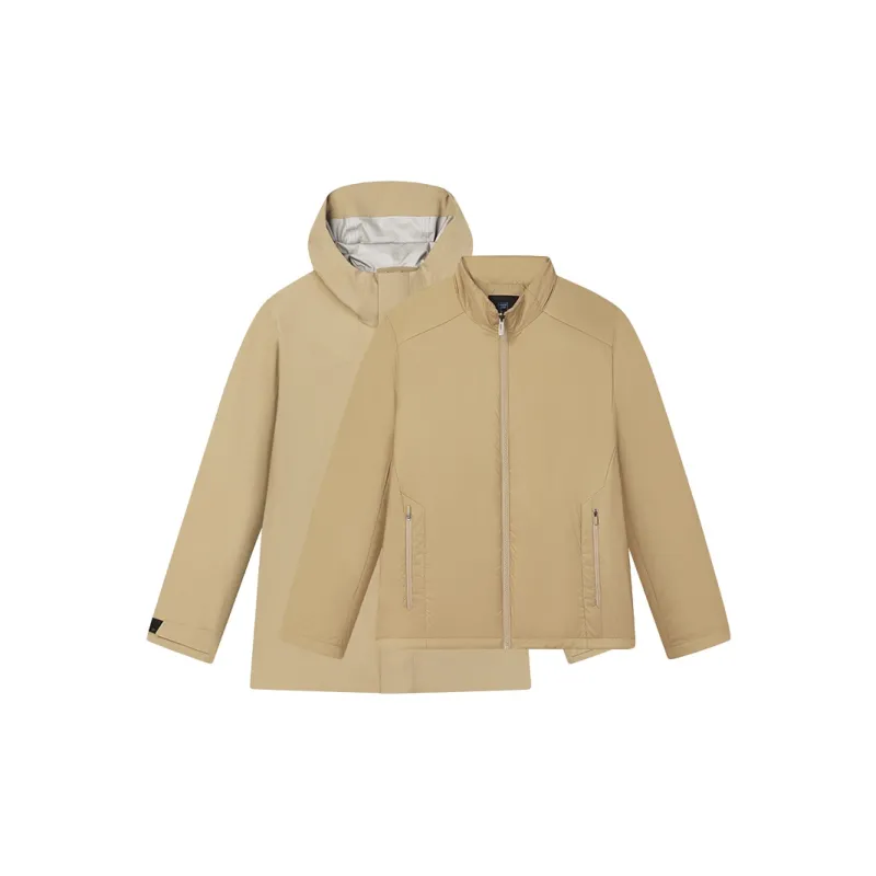 FILA Jackets Coats Men's Burnt Khaki-1