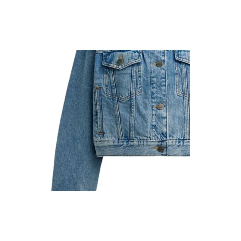 COACH Denim Jacket Women's Blue-4