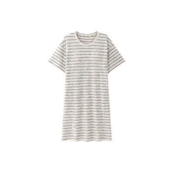 Qin Jing Nightgown Women's Light Gray
