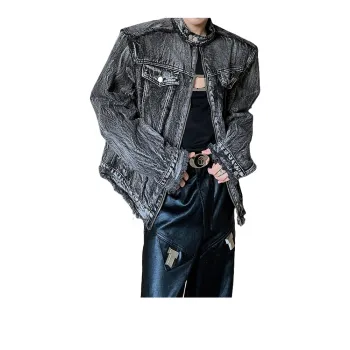 K411 Denim Jackets Unisex Black