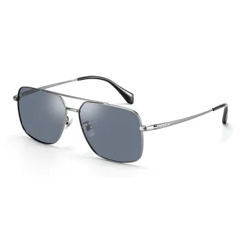 PARIM Stainless Steel Square Sunglasses Men's Gunmetal