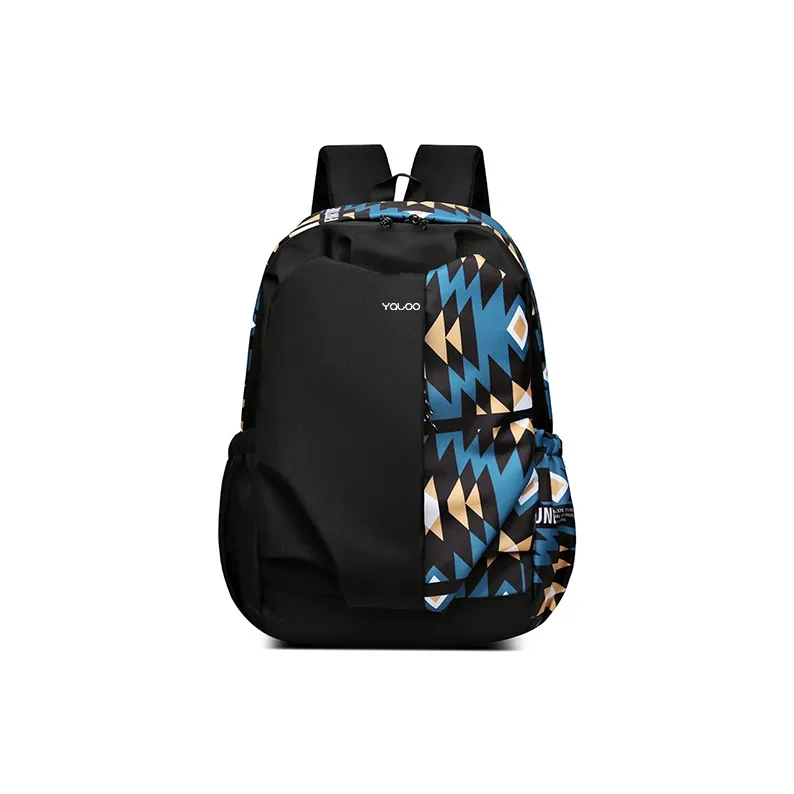 Yalu Polyester Backpack Laptop Backpack Regular Unisex White/Red/Green/Blue-10