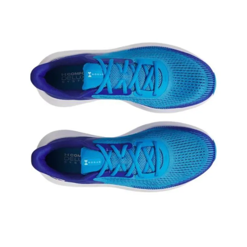 Under Armour Charged Rogue 5 Slip Resistant And Breathable Low Top Casual Running Shoes Men's Blue-4