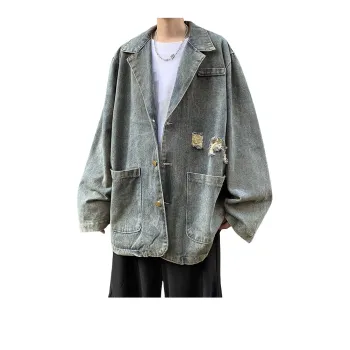 FORCEPULR Denim Jacket Unisex Blue