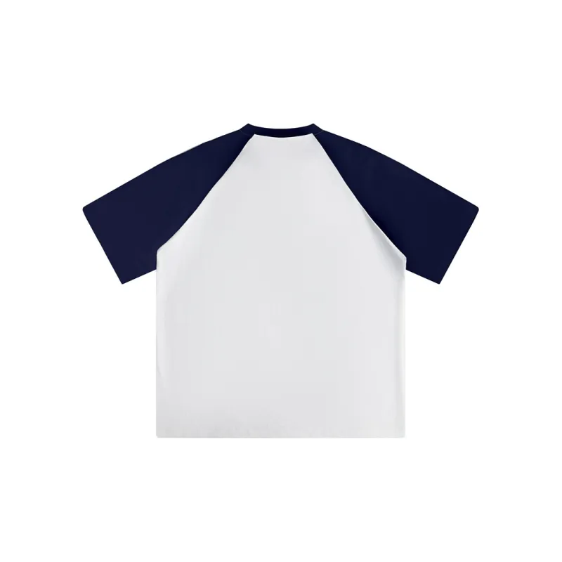 REDU T-Shirt Unisex White & Navy Blue Sleeves-1