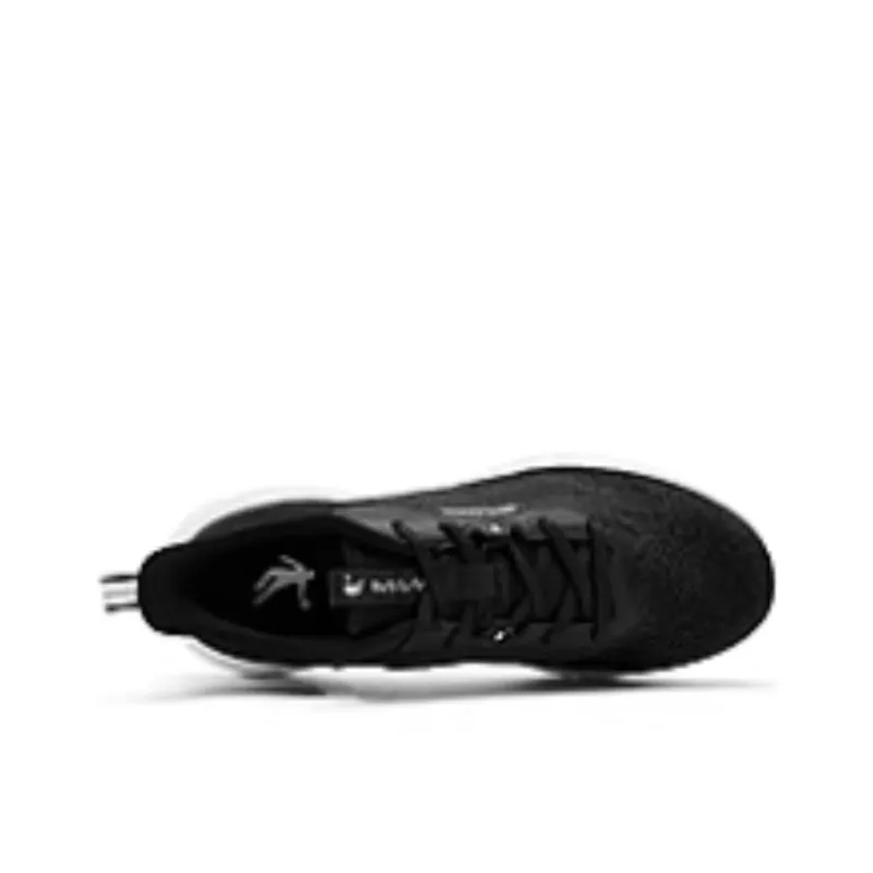 QIAODAN Breathable Low-Top Running Shoes Women's Black White-3