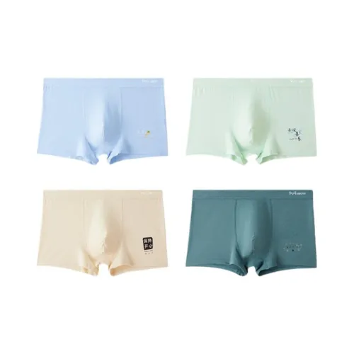 MIIOW Underpants Men's 4 Pack Mixed Color