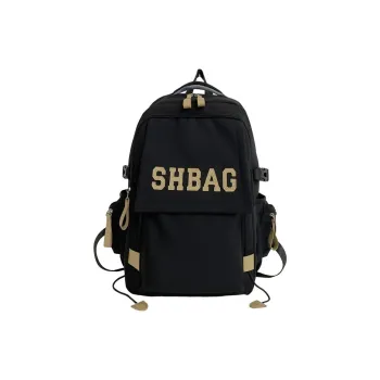 S.REPHEN Composite Cloth Backpack Unisex Black/White/Red/Blue