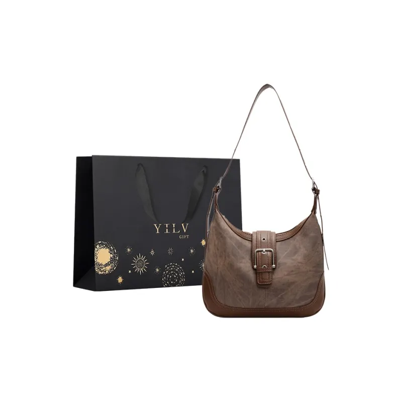 Yi Brigade PU Handbag Shoulder Bag Regular Women's Dark Tea/Ecru/Denim Blue/Coffee-12
