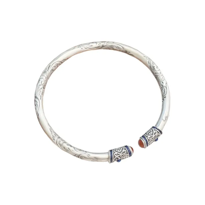 UZIID 999 Fine Silver Bangles Unisex-0