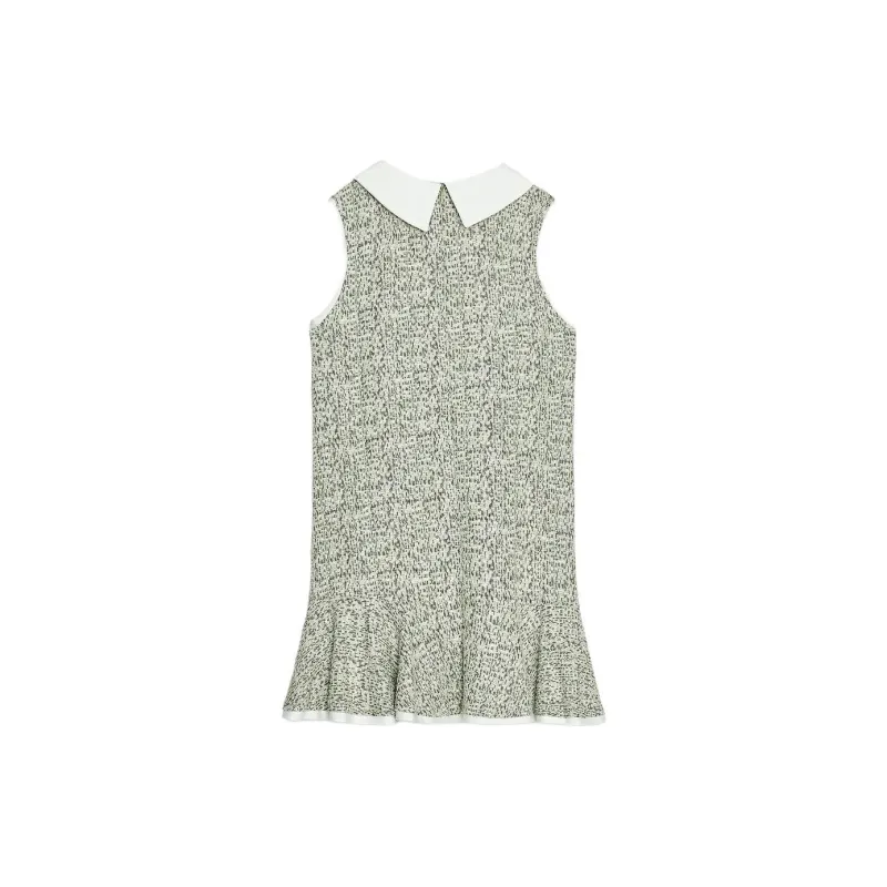 ZARA Sleeveless Dress Women's Green-1