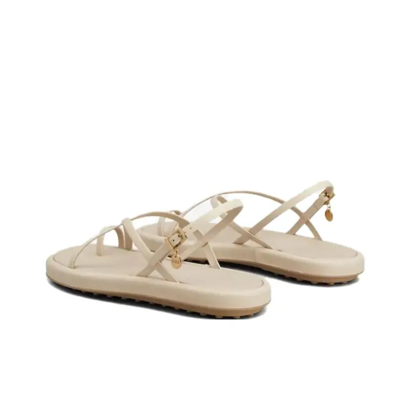 TOD'S One Strap Sandals Women's White-3